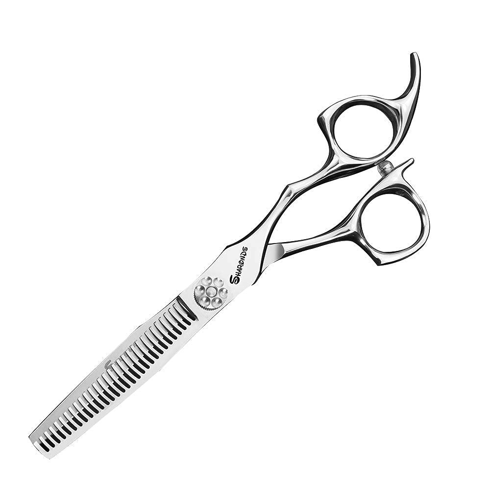 Sharonds - Set di forbici professionali da parrucchiere, 15 cm, set di forbici da barbiere e regolatore per pettini