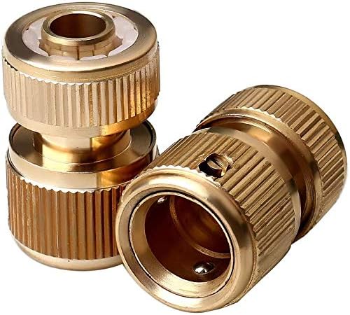 Tesmotor Brass Hose Connector Hose End Quick Connector