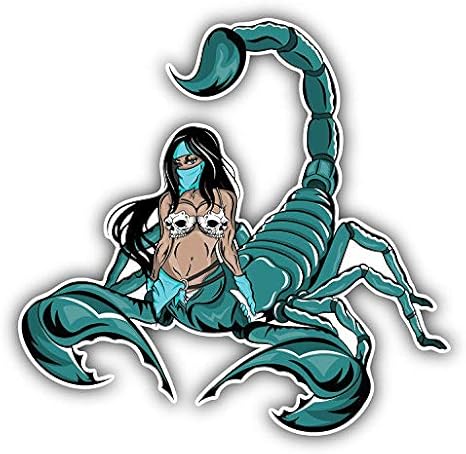 KW Vinyl Lady Scorpio Animal Truck Car Window Bumper Sticker Decal 5