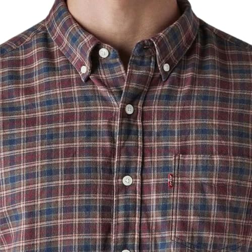 Image of Levi's Men's Checkered Slim Fit Flannel Shirt