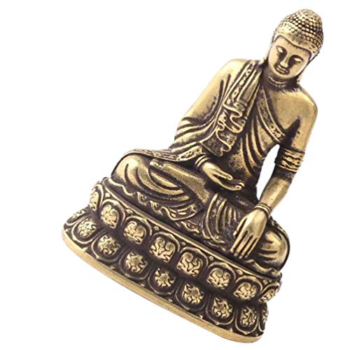 NICEXMAS Sakyamuni Estátua de Buda Estatueta de Fengshui Estatueta de Cobre Decoração de Escritório
