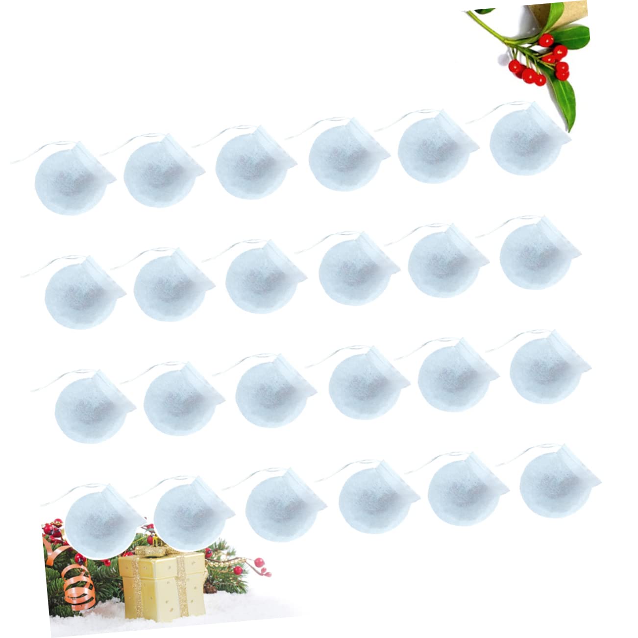 OUNONA 600piezas Bolsas Desechables De Té De Filtros Redondos De Papel Para Infusiones Para Té Suelto y Especias