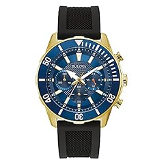 Black/ Gold Tone/Blue Dial