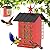Putago Bird Feeders for Outdoors, Metal Bird Feeder Suet Feeders for Outside Hanging, Large Capacity Wild Bird Feeder for Finch, Cardinal, Chickadee, Woodpecker