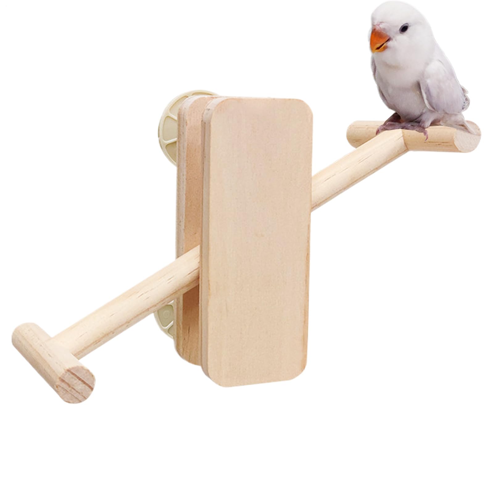 Seesaw for Birds - Tabletop Play Cockatiels Seesaw Balance Toy | Chew Resistant Cage Entertainment Bird Standing Accessories for Parakeet Lovebirds Cockatoos