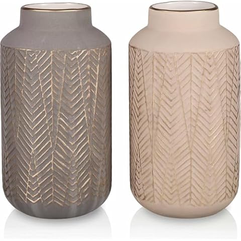 Teresa's Collections Rustic Flower Vases Set Cover