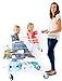 Buggy Bench Shopping Cart Seat Carrier (Navy Blue) The Original for Baby, Toddler, Twins, and Triplets (Up to 40 Pounds)