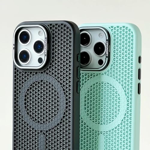 Coque de téléphone en maille pour iPhone 16 Pro rose antichoc - 2