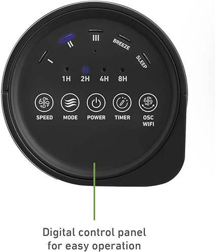 Miniatura 4 de HOLMES Ventilador inteligente de torre conectado WI-FI de 36 pulgadas ventilador Alexa control de voz oscilación panel de control digital control