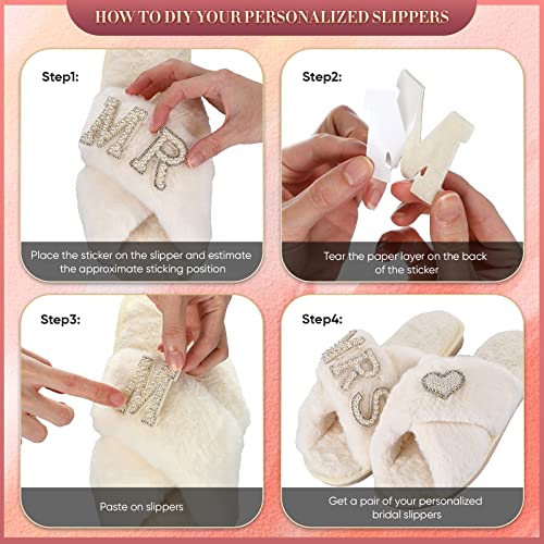 Xtinmee Women's Bride Slippers for Wedding White Bridal Slippers Soft Open Toe Shoes for Bridal and Bachelorette Party Gift2
