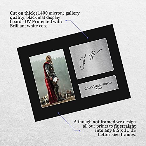 image for HWC Trading Chris Hemsworth USL Signed Printed Autograph Thor The Aven