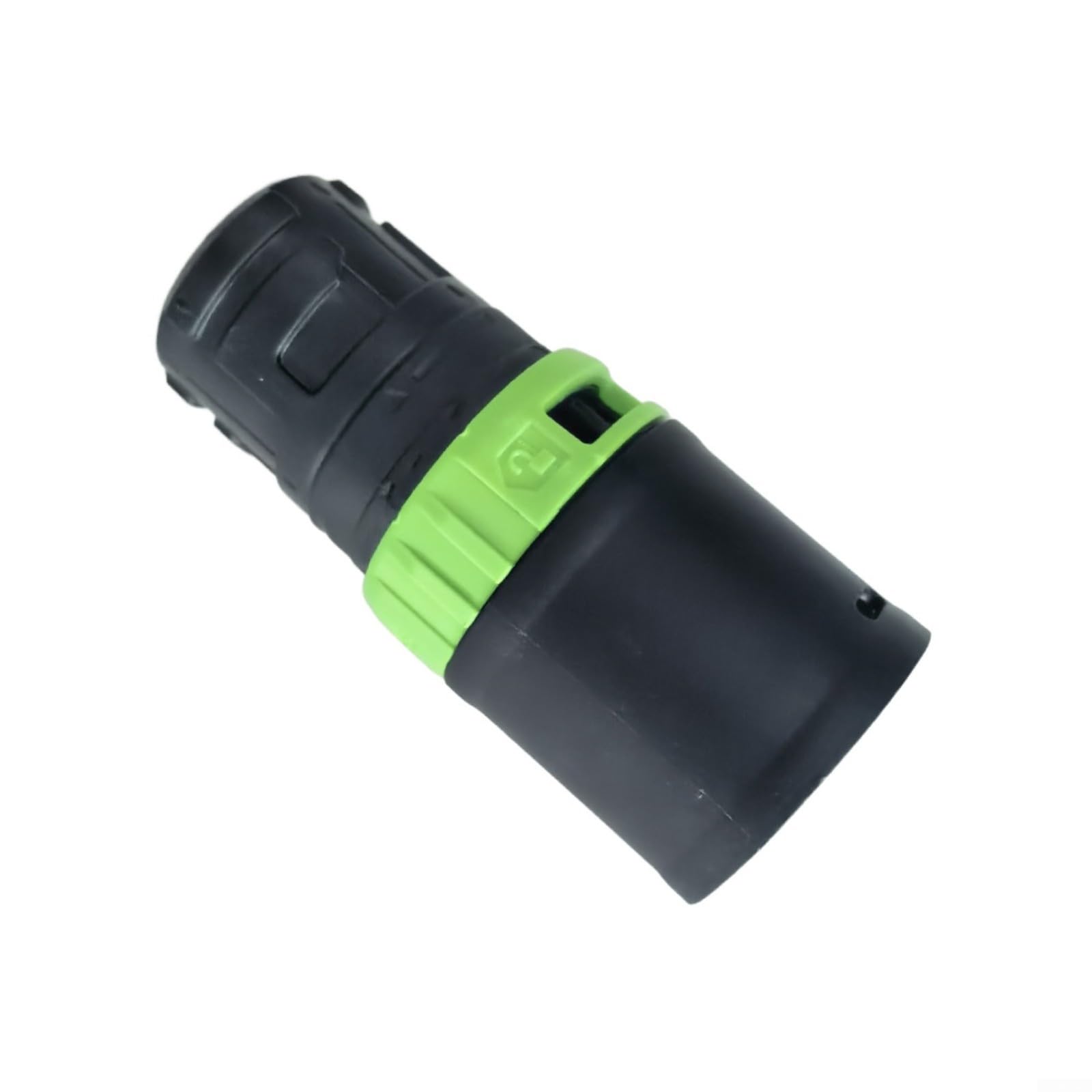 Anschlussmuffe D 27 für Festool DM-AS/CT, grüner Verschlussadapter mit Kunststoff-Metall-Konstruktion für sicheren Schlauchsitz in Werkstätten