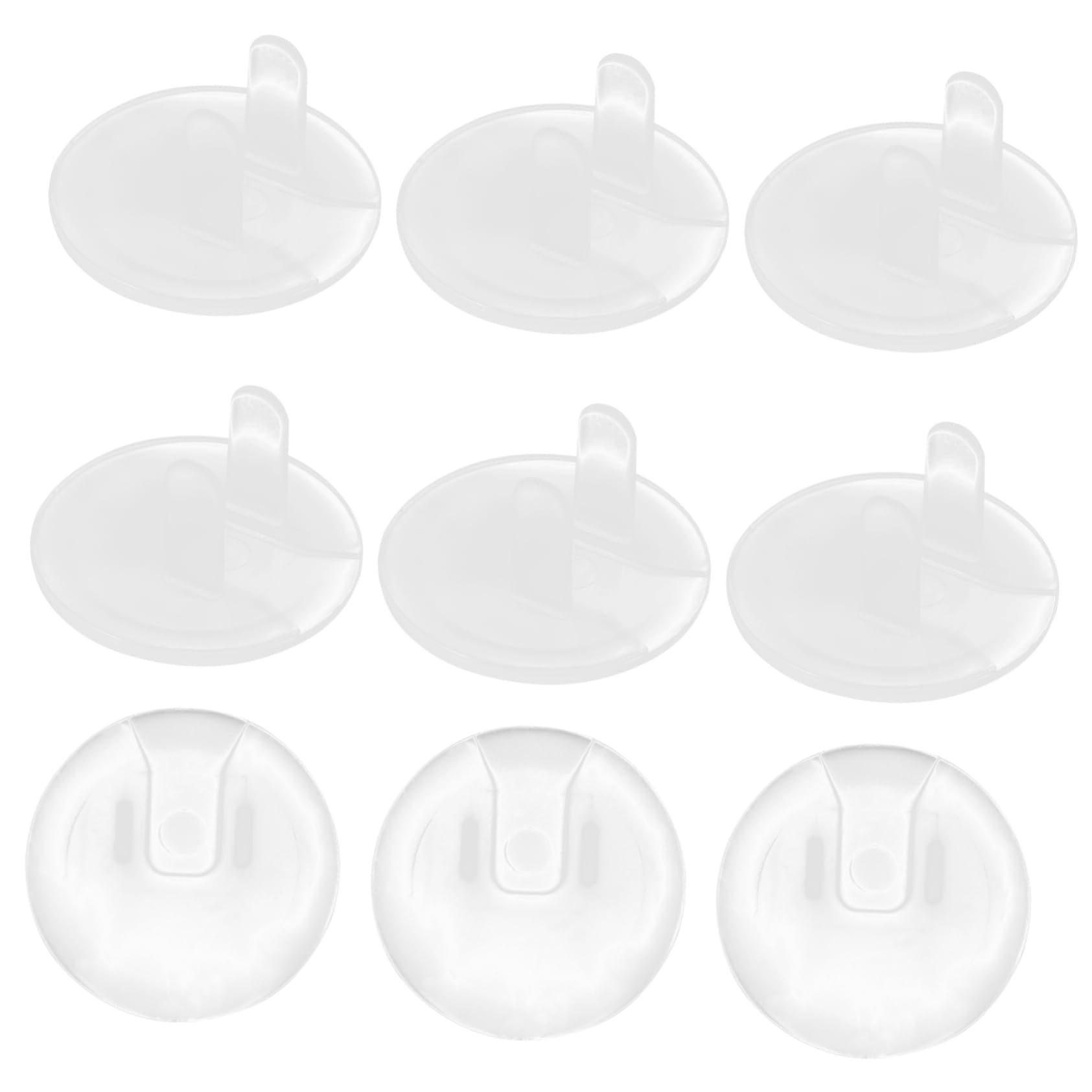 KESYOO 12Pcs Transparent Outlet Covers Safety Plugs for Electrical Sockets Durable Socket Safety Covers Easy Install Wall Plate for Outlet Protection