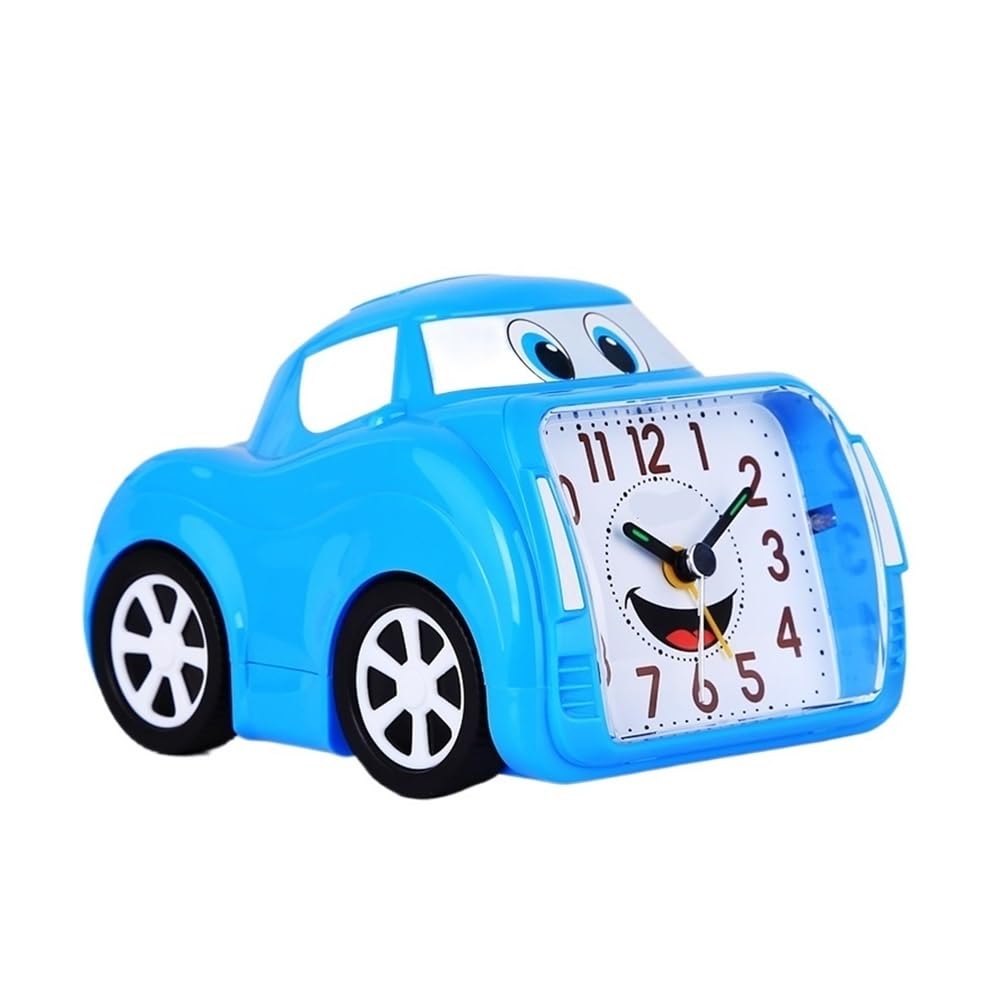 NIUHUAHUI Alarm Clock, Alarm Clock Silent Bedside Electronic Bedroom Luminous Creative Student Watch(Blue)