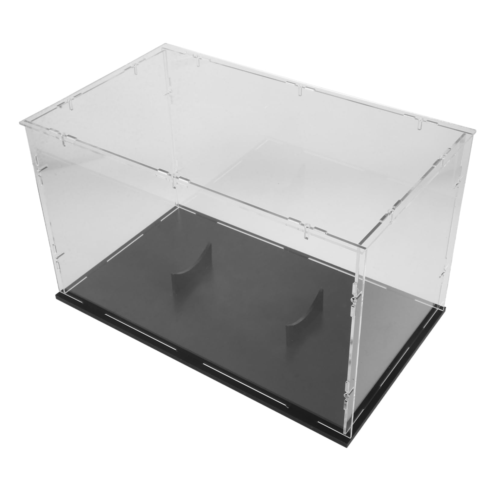 ULTECHNOVO Vitrina de Acrílico Transparente para Balón de Rugby y Béisbol con Diseño Ahorrador de Espacio y Soporte Desmontable para Almacenamiento en Casa