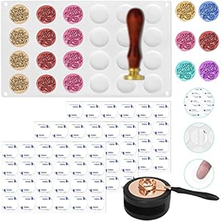 Wax Seal Warmer and Spoon Kit, AIFUDA Wax furnace with Wax Sealing Mat and Double-Sided Tapes Dots for DIY Craft Adhesive Waxing