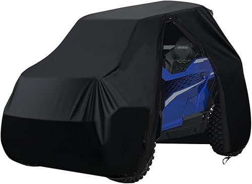 Cubierta UTV de 2 a 3 plazas impermeable con cremallera 420D compatible con Polaris RZR General, Can-Am Defender Maverick, Pioneer Talon, Mule Teryx