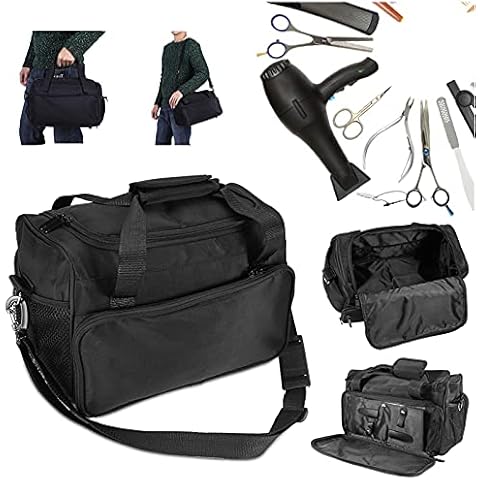 Hairdressing Bag, Mobile Hairdressing Bags, Portable Scissors Comb Holder Bag Travel Luggage Pouch Hairstyling Case Large Capacity Hair Stylist Cosmetic Organizer Cover