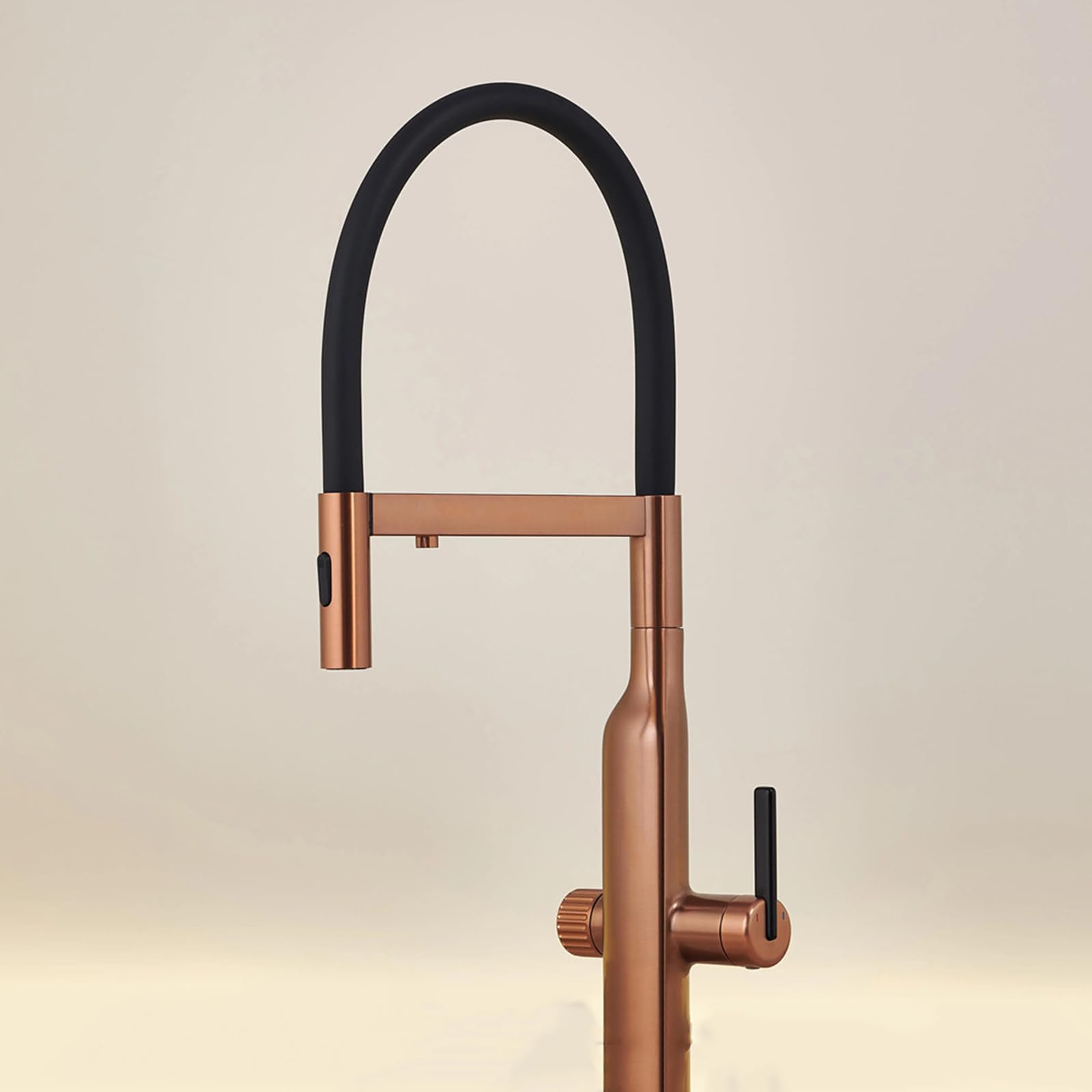 HTTGDGDH 3Way Kitchen With Pulldown Sprayer Brassrose Gold Finish Osmosis Water Filter Tap Modern Design For Home & Kitchen & Stylish,Oro Rosa