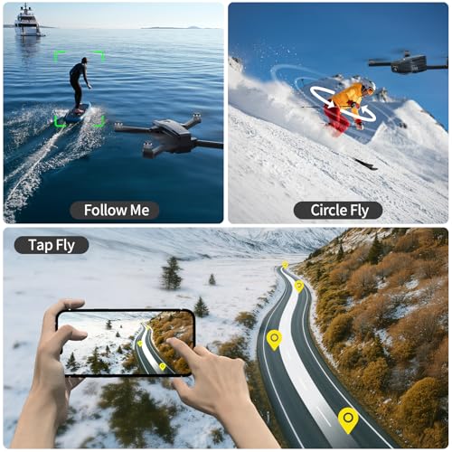 GPS Drone with 4K Camera for Adults IMX SENS Camera SD Card,Auto Return Home,Under 249g,Foldable RC Quadcopter GPS Professional Drones for Beginners,5G FPV Transmission Drone Follow Me - Image 5