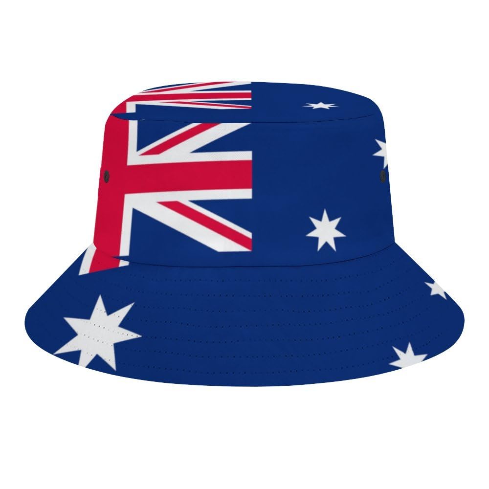 Soccer National Team Hat Fisherman Bucket Hat, Summer Beach Sun Hat for Fans Gifts, Australia, One size โ image 1