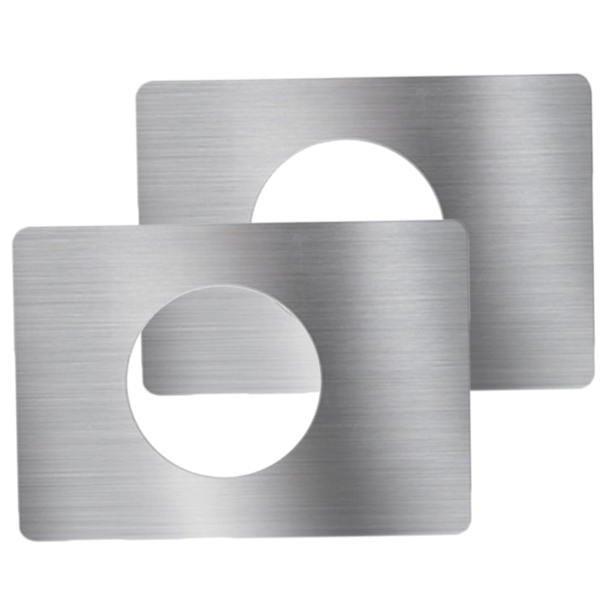 NUOBESTY 10 ensembles Pièce De Réparation De Serrure De Porte Plaque De Trou De Porte En Acier Renfort De Bouton De Porte Renfort De Serrure De Porte Plaques De Gâche Butée 2 pièces * 10