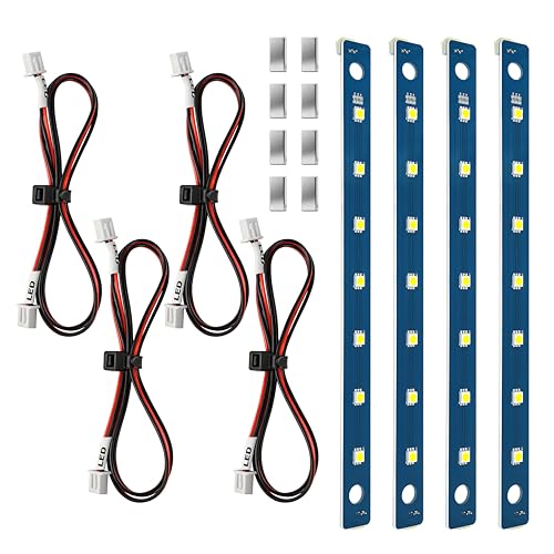 4PCS AD5M LED Light Kit Replacement for Flashforge Adventurer 5M / 5M Pro, Features 24V LED Light Board with 7 LEDs to Enhance Chamber Brightness, 3D Printer Led Light Strip by CuraceQ - Used condition - US$15.73