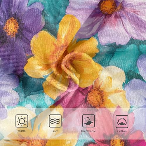 Girls Underwear Soft Cotton Watercolor Floral Kids Panties in Sizes 2/3t, 4t, 5t, 6 and 83