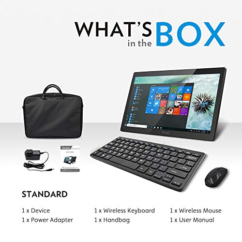 iView 1760AIO64 Home 17.3" All in One Computer IPS 1920 x 1080 Touch Screen, Intel Celeron, 4GB/64GB (Expandable Notebook Drive), WiFi 2.4/5GHz, Front Camera, Wireless Keyboard & Mouse (Win 10 Home)