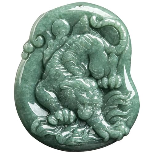 Collier en jadéite de qualité A et pendentif tigre, votre amulette protectrice au quotidien