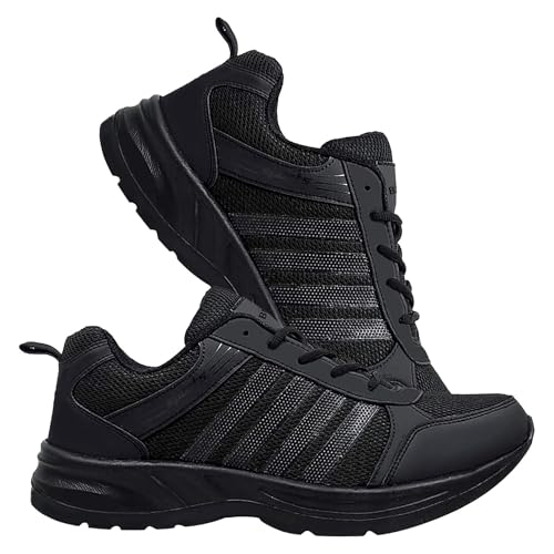 Image of BRUTON Running Shoes Lightweight Sport Shoes for Men- Black