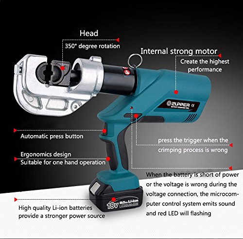 Hl-300 Alicate Hidráulico Recarregável,10-300 Mm2 60kn | Parcelamento