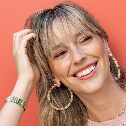 INK + ALLOY Beaded Bracelets for Women, Alex Boho Luxe Seed Bead Stretch Small Stackable Bracelet, Handmade Jewelry for the Modern Bohemian, .5-Inch Width2