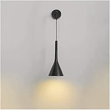 Classic Rustic Wall Lighting Modern Indoor Wall Lamp E27 Adjustable Height Wall Lights Minimalist Metal Wall Sconce Lights Decorative,Black