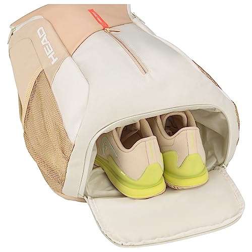 HEAD Unisex – Erwachsene Tour Backpack Tennisrucksack, Kamille/weiß, 25L
