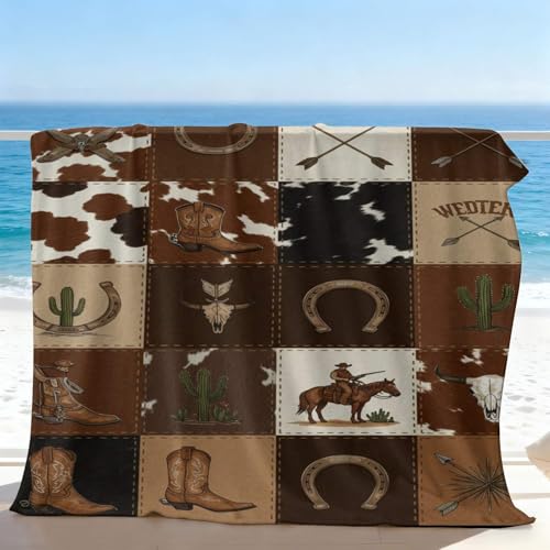Couverture patchwork style occidental idéale pour le canapé - 8