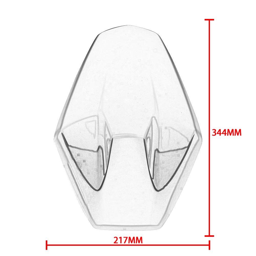 Motocicleta Z900 Pasajero trasero Pillion Asiento individual Cobertura ABS duro Carenado Sección trasera Joroba para Z H2 H 2 (2020-2023) Z HS SE (2021-2023) Z 900 Z-900 (2017-2023) (Negro)