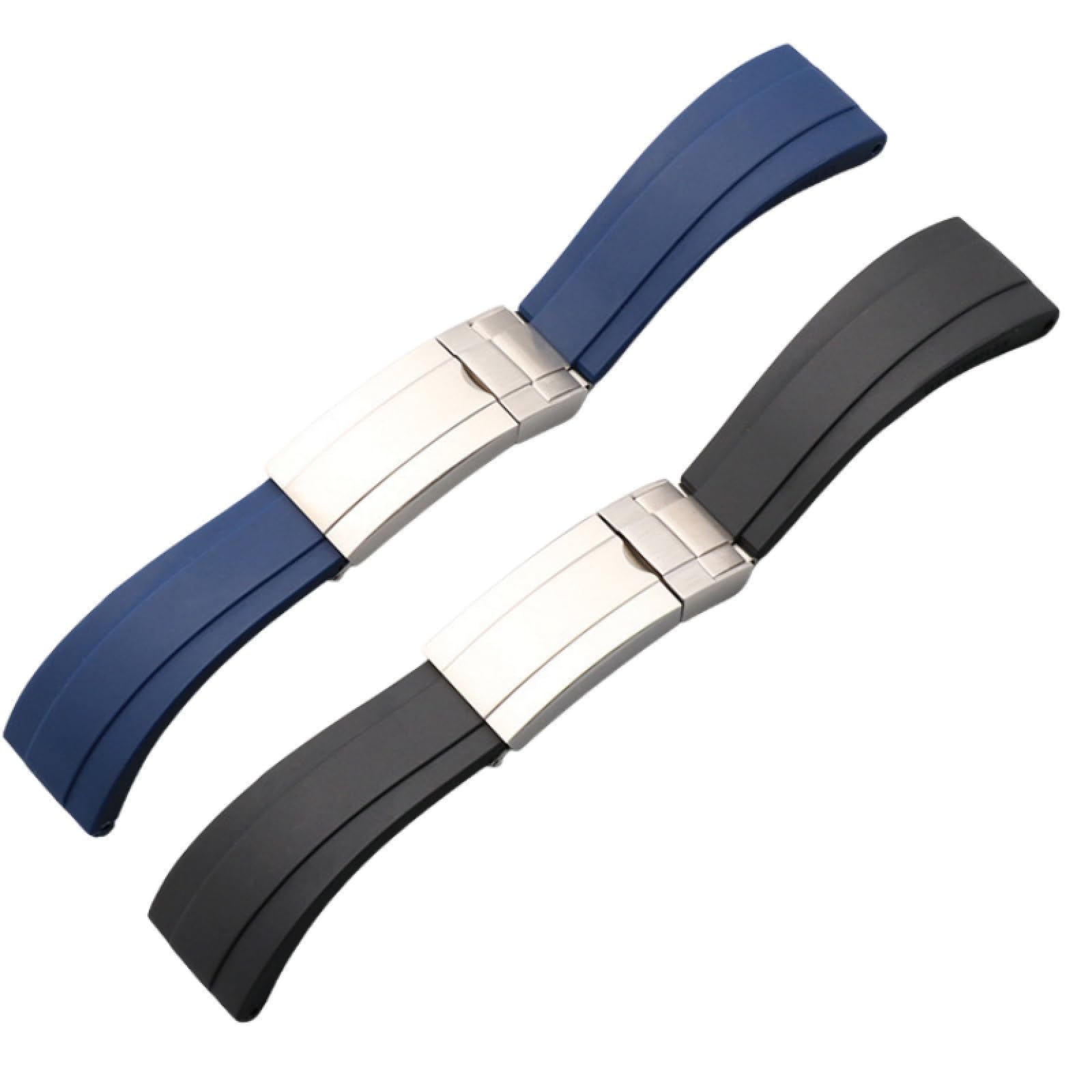 21mm Silikon Sport Uhr Armband - Schiebeverschluss Armband Ersatz Uhr Armband für Rolex Daytona Submariner