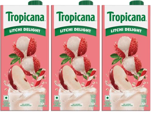 Image of Tropicana Litchi Delight 1L (Pack of 3)