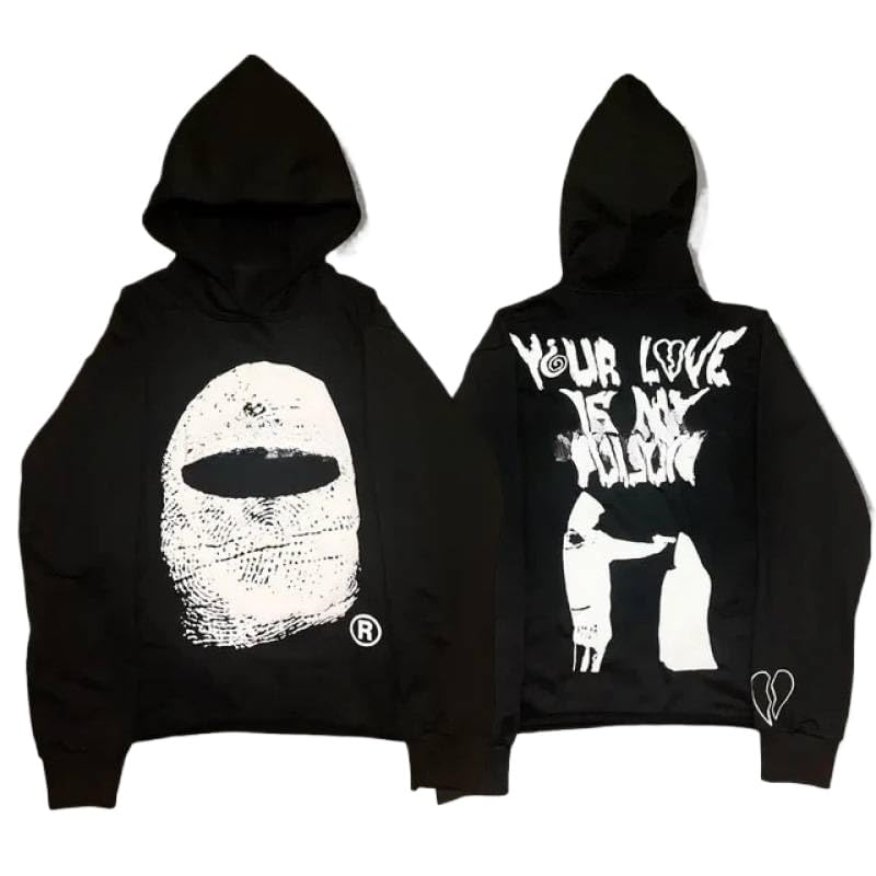 Y2K Hoodie Gothic Casual Printed Skull Fashion Hoodie Harajuku Men's Wear2