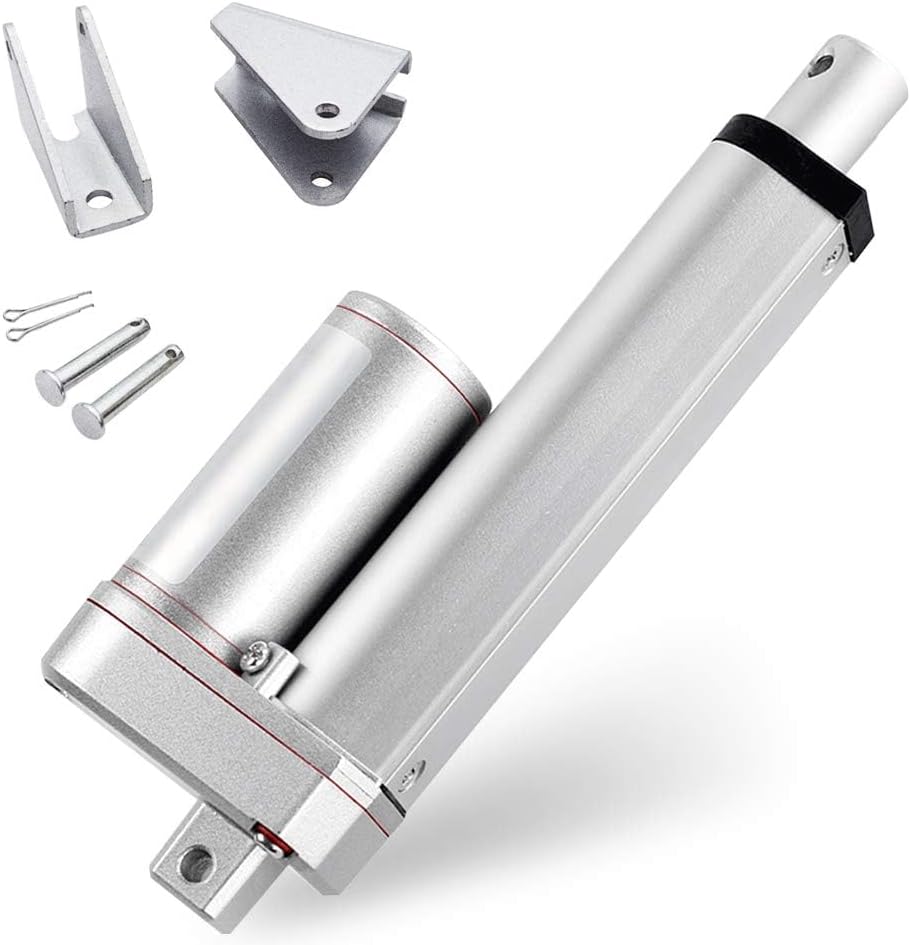 DCHOUSE Linear Motion Actuators 1000N/225lbs Linear Actuator 150mm/6" stroke Linear actuators12V DC for Auto Car RV Electric Door Opener Industrial Agricultural Window