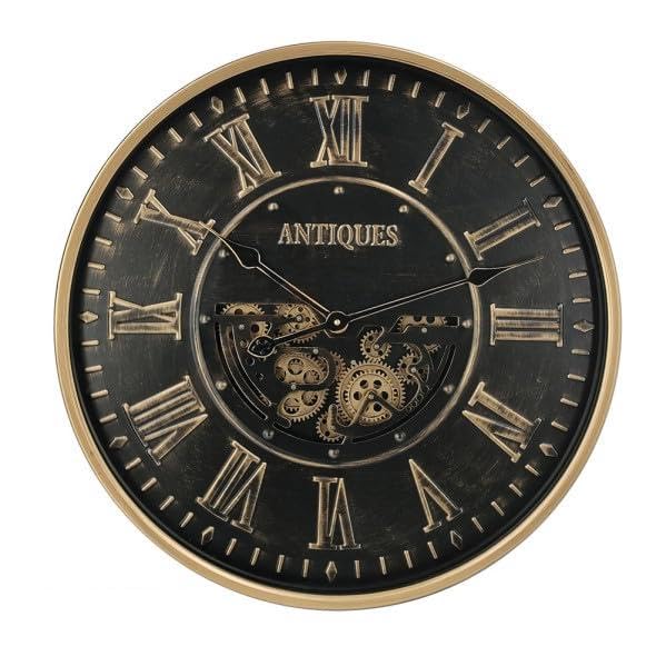 Horloge murale noire et dorée pour sublimer votre séjour