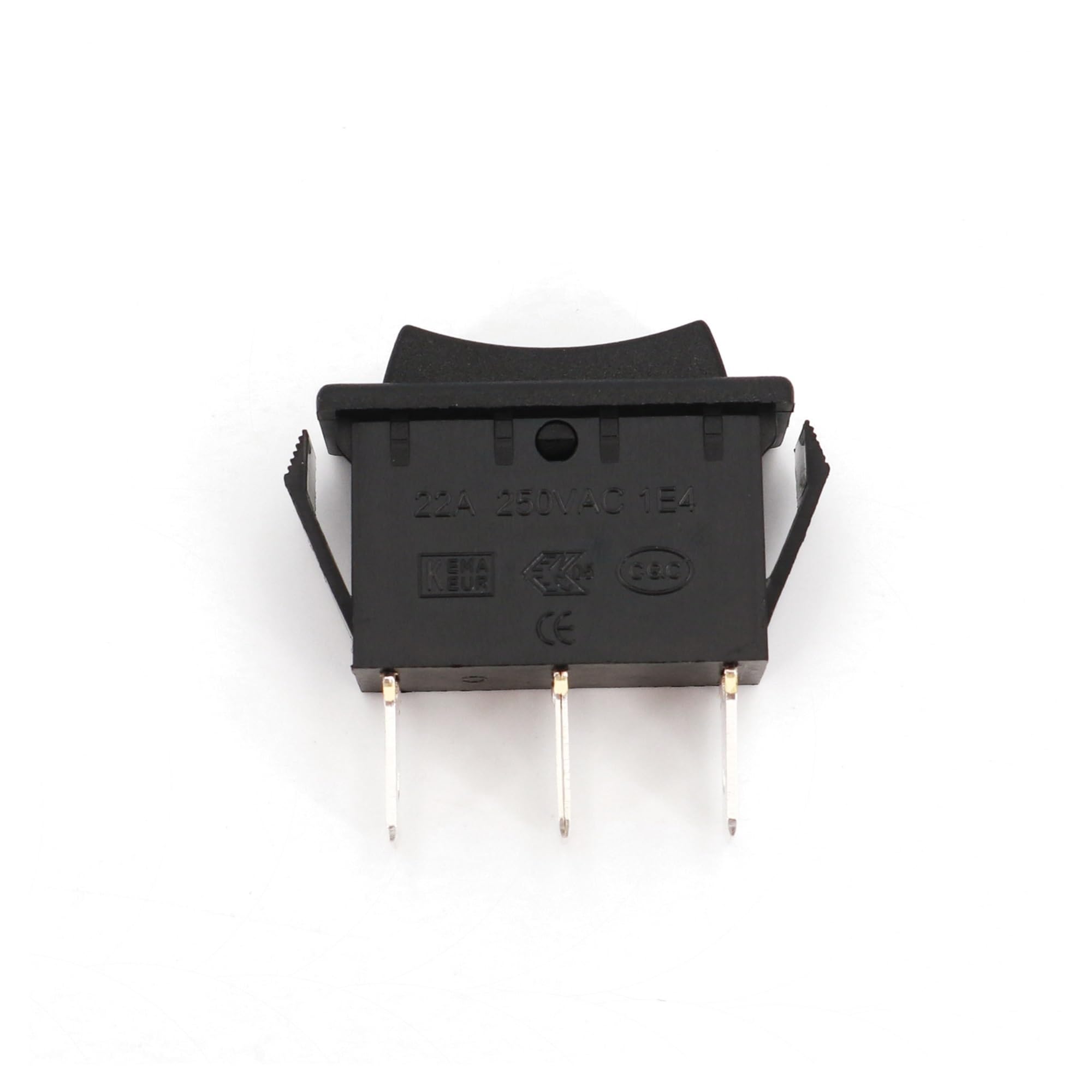 Interruttore a bilanciere SPDT a 3 vie a 3 pin ad alta corrente nero 32x14mm 20A/125VAC(5Pcs R-1-160)
