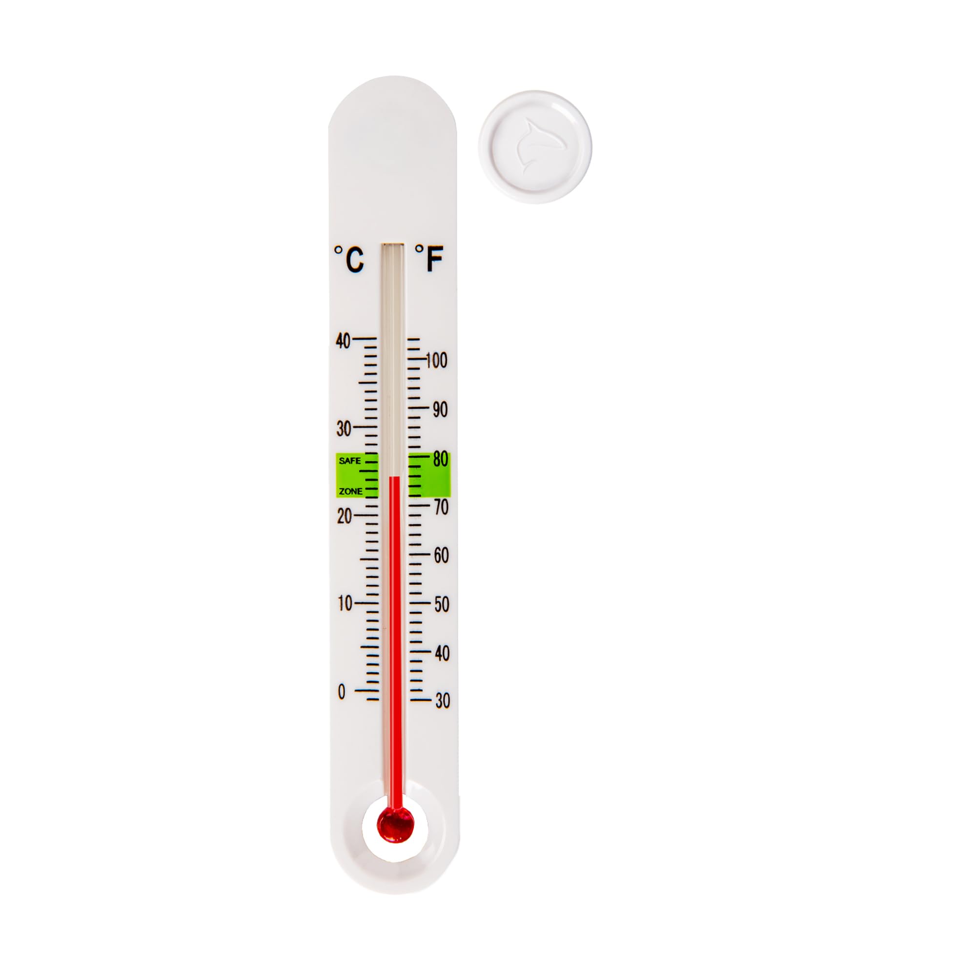 Aquatop Smart-Temp ASTT-001 - Termómetro de acuario con soporte magnético - Termostato fácil de leer para tanques de agua dulce y salada y hábitats acuáticos