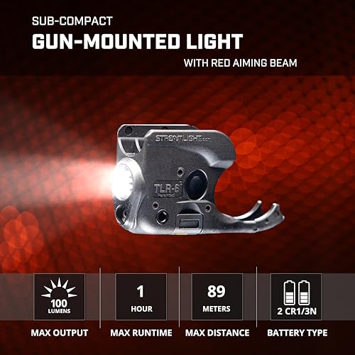 Image of Streamlight 69279 TLR-6 Tactical Gun Light | Securely attaches to non-rail 1911 hand guns incl KIMBER, Colt, Ruger, and S&W