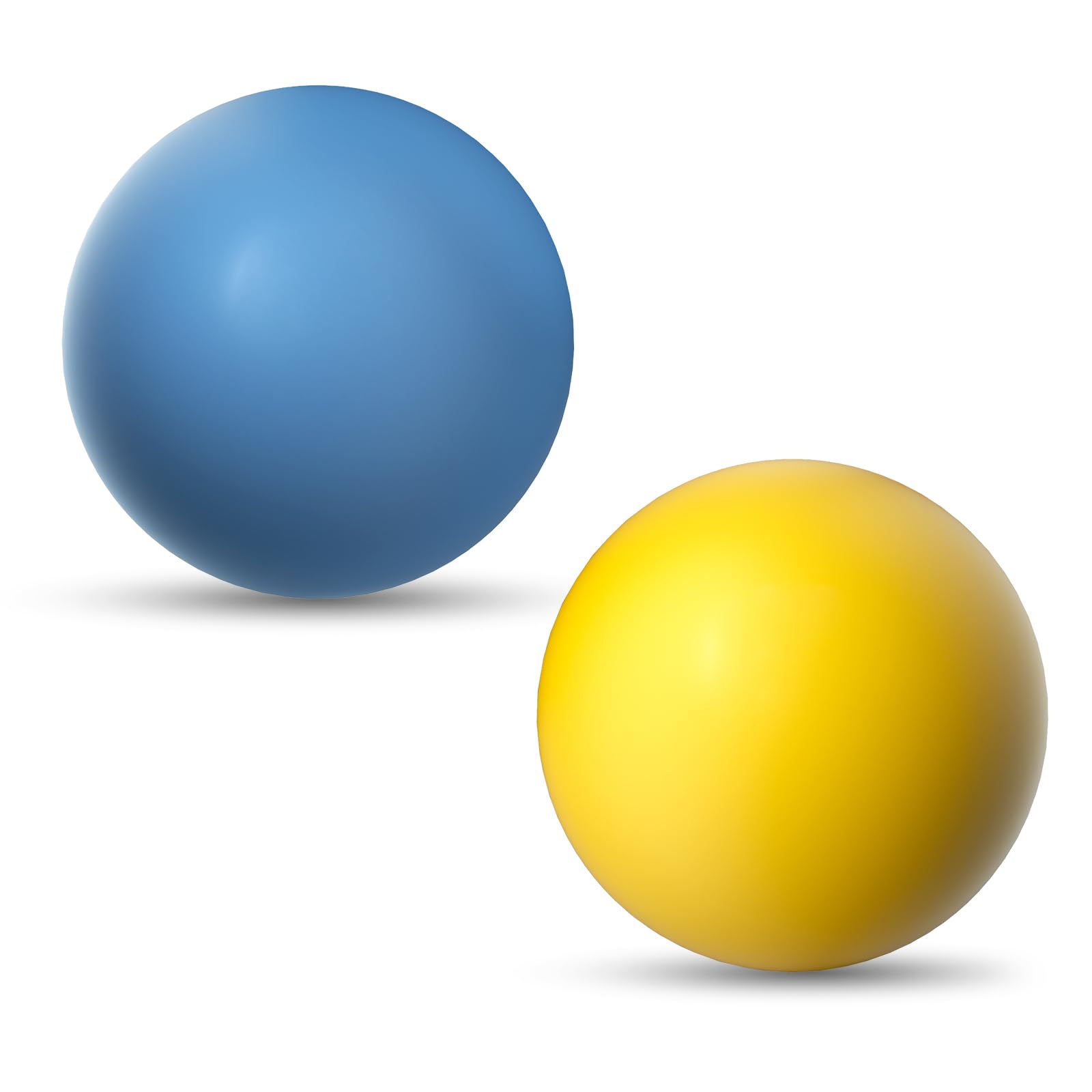 SCHITEC Dog Balls Indestructible 2 Pack Solid Rubber Bouncy Fetch Ball for Aggressive Chewers Durable Chew Toy for