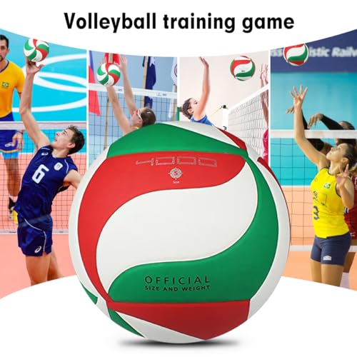 Image of Soft Rubber Lightweight Volleyball for Indoor Training Game Competition, Gym, Outdoor Beach Play, Gift for Kids,Fit for Beginner, Teenager, Adult, 1pcs