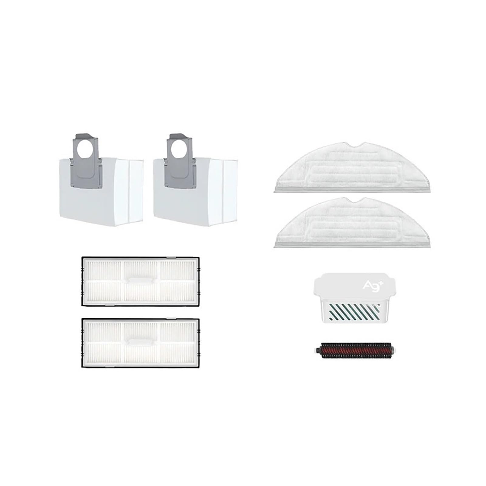 PORRSYDCD Main Side Brush Mop Hepa Filter Dust Bag Parts，Compatible With Roborock S7 MaxV Ultra S7 Pro Ultra S7 MaxV Plus Robot Vacuum Cleaner Accessories(8pcs)