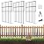 25 Pack Garden Animal Barrier Fence, 17in(H) x27ft(L) No Dig Decorative Fences, 1.5in Spike Spacing Rustproof Metal Garden Fence Border for Dogs Rabbits, Bottom Blocker for Outdoor Yard Patio