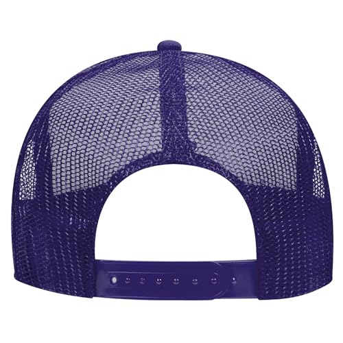 Image of OTTO Polyester Foam Front 5 Panel High Crown Mesh Back Trucker Hats in 97, Bulk, Wholesale